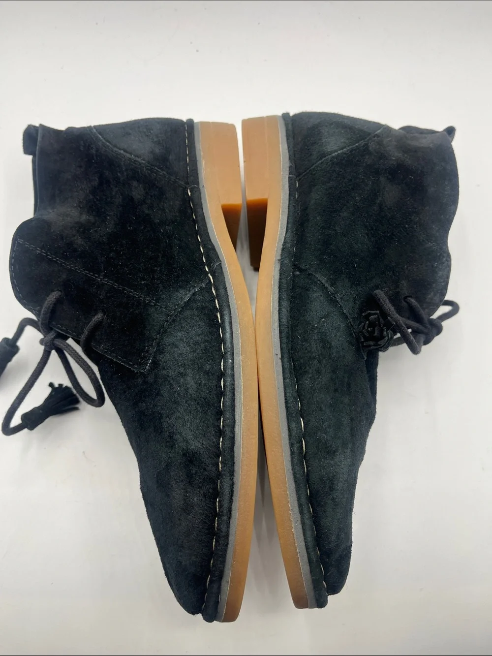 Hush Puppies Black Suede Ankle Shoes/ Boots